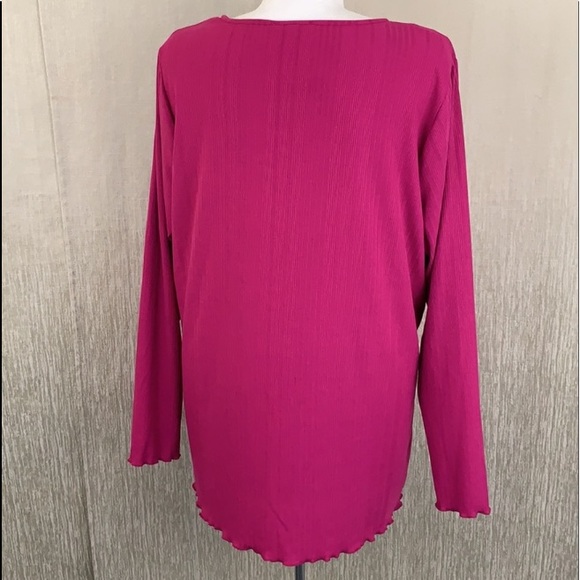 NEW! JESSICA SIMPSON “Esme” Fuchsia Peasant Blouse - Picture 7 of 15
